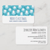 Kute Polar-beren in Santa Hats-kerstpatroon Visitekaartje (Voorkant / Achterkant)