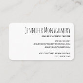 Kute Polar-beren in Santa Hats-kerstpatroon Visitekaartje (Achterkant)