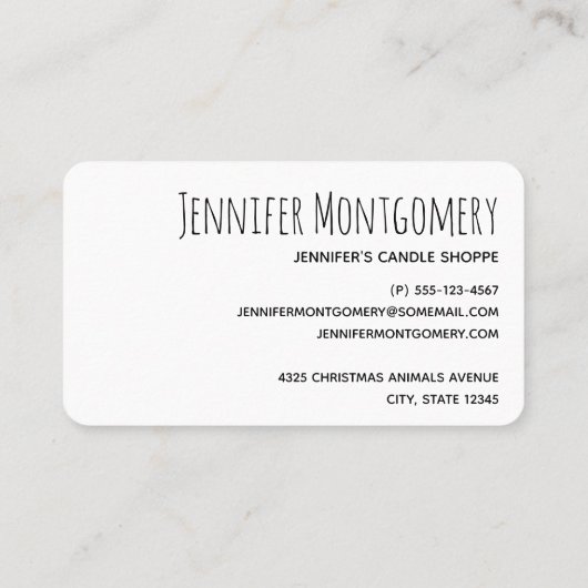 Kute Polar-beren in Santa Hats-kerstpatroon Visitekaartje (Achterkant)