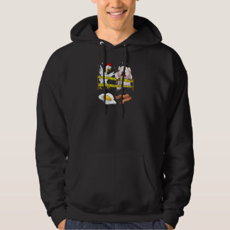 Kute Police Line kruist geen schimmelige Chicken P Hoodie