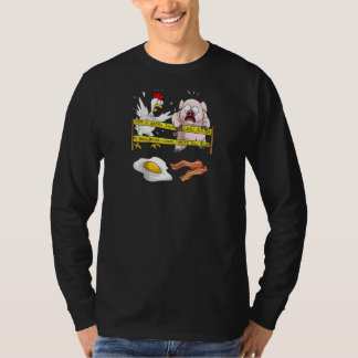 Kute Police Line kruist geen schimmelige Chicken P T-shirt