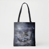 Kute pompoen kant 1 Sinister Halloween Side 2 Tote Bag (Voorkant)