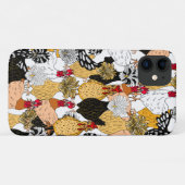 Kute Poolse kippen en kippen Case-Mate iPhone Case (Achterkant (horizontaal))