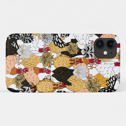 Kute Poolse kippen en kippen Case-Mate iPhone Case (Achterkant (horizontaal))