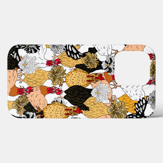 Kute Poolse kippen en kippen Case-Mate iPhone Case (Achterkant (horizontaal))