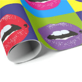 Kute  Pop Art Elegant Modern Fun Pattern Cadeaupapier (Rol Hoek)