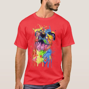 Kute Pop Art Pit Bull Terrier Pitbull Hondenliefhe T-shirt