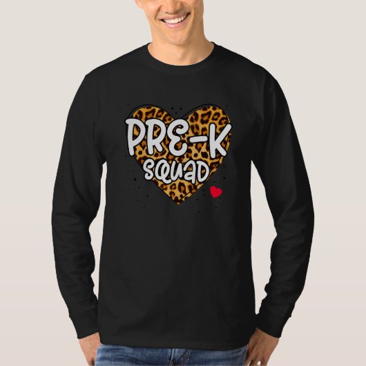 Kute pre-k Squad School Admin appreciatie terug na T-shirt (Voorkant)