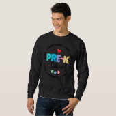 Kute pre-k Squad School Admin appreciatie terug na Trui (Voorkant volledig)