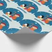 Kute Pre School K verliest en vond vriendschap Cadeaupapier (Hoek)