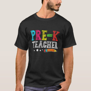 Kute prek leraar terug naar school eerste dag sch t-shirt