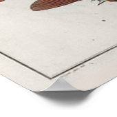  kute Puffer-viszoölogische tekening Retro Poster (Hoek)