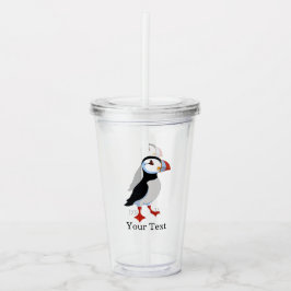 Kute Puffin Design Acryltumblers Acryl Drinkbeker