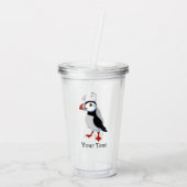 Kute Puffin Design Acryltumblers Acryl Drinkbeker (Achterkant)