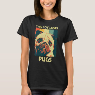 Kute pug voor Kinder jongens Pet Dog Puppy Breed P T-shirt