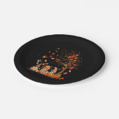 Kute Pumpkin Gnomes herfst boom Fall Leaves Papieren Bordje (Gekanteld)