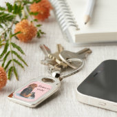 Kute puppy beagle met mama hond sleutelhanger (Zijkant)