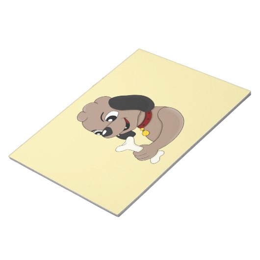 Kute puppy cartoon blocnote (Schuin)