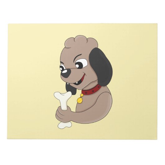 Kute puppy cartoon blocnote (Voorkant)