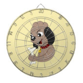 Kute puppy cartoon dart board dartbord (Voorkant)