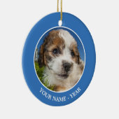 Kute puppy dog (Shitzu) Keramisch Ornament (Rechts)