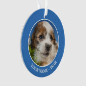 Kute puppy dog (Shitzu) Ornament (voorkant)