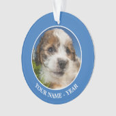 Kute puppy dog (Shitzu) Ornament (voorkant)