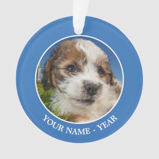 Kute puppy dog (Shitzu) Ornament (voorkant)