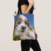 Kute puppy dog (Shitzu) Tote Bag (Dichtbij)