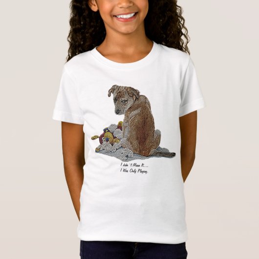 Kute puppy en tedies kleine bruine hond t-shirt (Voorkant)