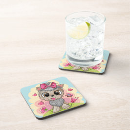 Kute Puppy Glossy set Drink Coasters - Gifts Bier Onderzetter