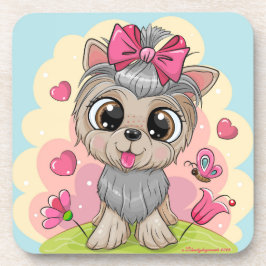 Kute Puppy Glossy set Drink Coasters - Gifts Bier Onderzetter