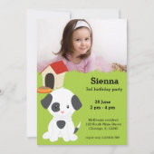 Kute puppy kaart (Voorkant)