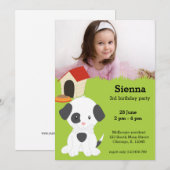 Kute puppy kaart (Voorkant / Achterkant)