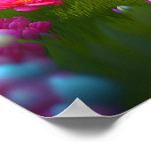 Kute puppy met ballonnen - zoet poster (Hoek)