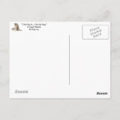 Kute puppy mixing ras met teddy dog realist art. briefkaart (Achterkant)