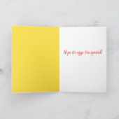 Kute puppy Weargs-Tra Special Bunny Ears Kaart (Binnen)