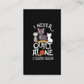 Kute quilter Cat Owner Quilling Feline Pet Lover Visitekaartje (Voorkant)