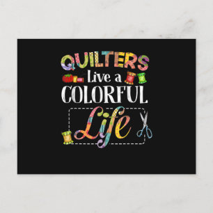Kute Quilters die ventilatoren tot leven brengen i Briefkaart