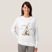 Kute Quote Gardening tools met Bunny & Bird T-shirt (Voorkant volledig)