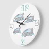 Kute raaigblauw trekpleisters Nursery Wall klok (Hoek)