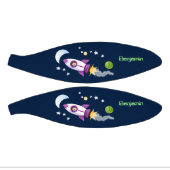 Kute raketten in de illustratie van de cartoon in  basketbal (Panelen)