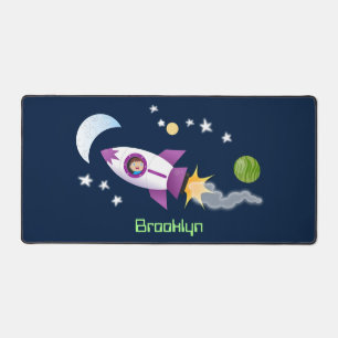 Kute raketten in de illustratie van de cartoon in  bureaumat