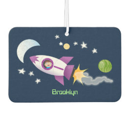 Kute raketten in de illustratie van de cartoon in  luchtverfrisser