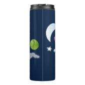 Kute raketten in de illustratie van de cartoon in  thermosbeker (Achterkant)