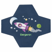 Kute raketten in de illustratie van de cartoon in  voetbal (Enkel)