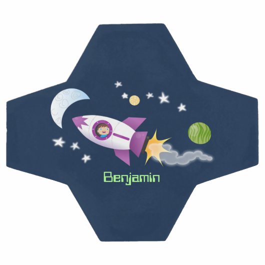 Kute raketten in de illustratie van de cartoon in  voetbal (Enkel)