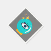 Kute rare derde oogkristalbol servet (Hoek)