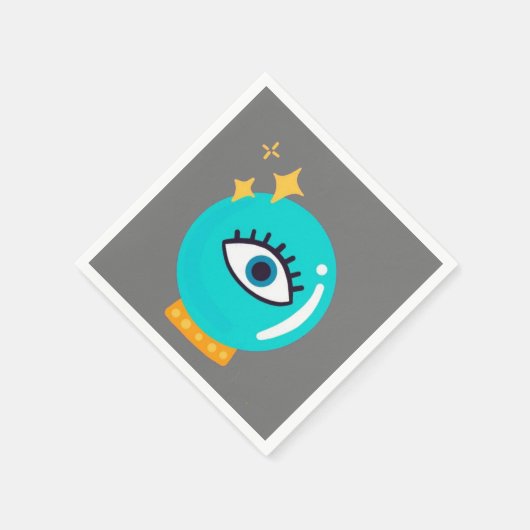 Kute rare derde oogkristalbol servet (Hoek)