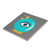 Kute rare derde oogkristalbol tegeltje (Zijkant)